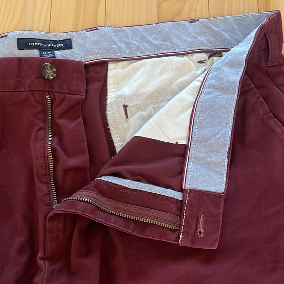 Tommy Hilfiger Burgundy Regular Fit Chino Pants (44/30) - Picture 5 of 9